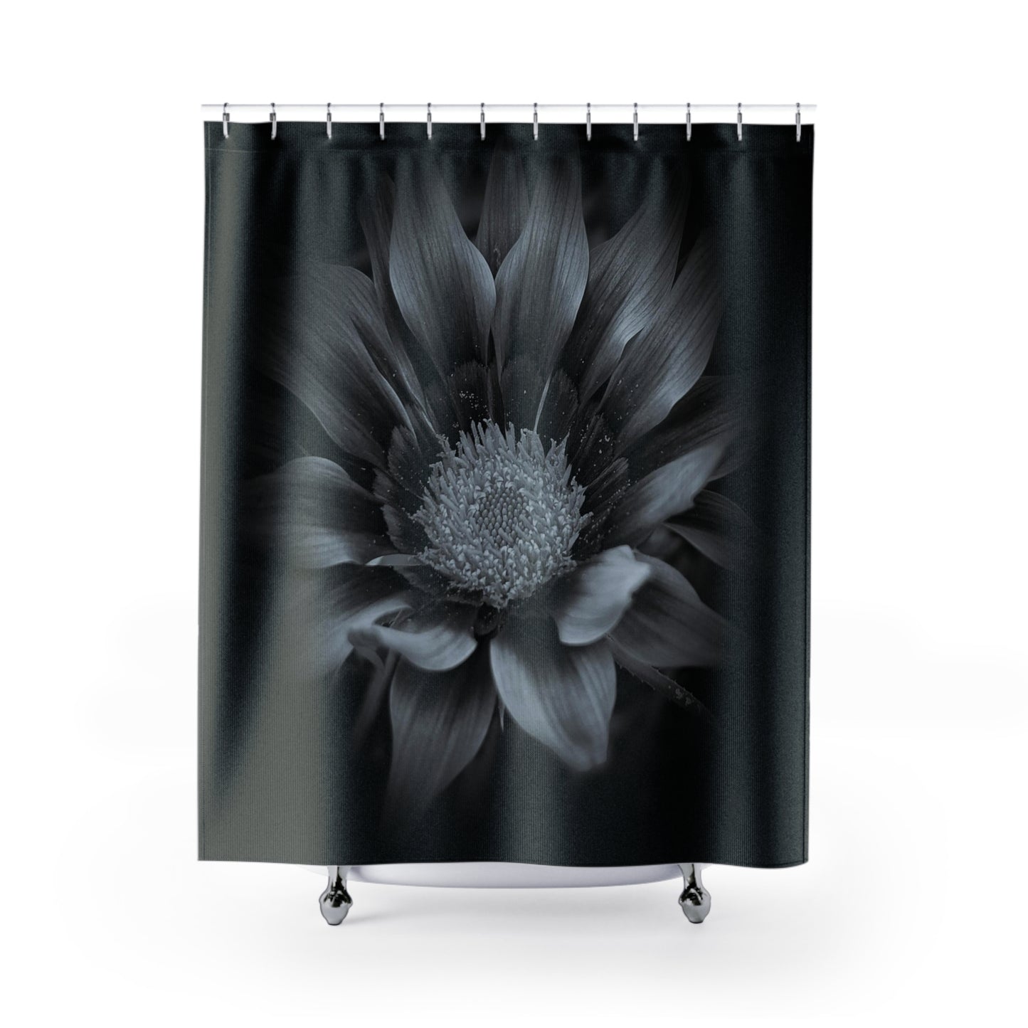 Midnight Bloom Polyester Shower Curtain (SP Photography Collection)