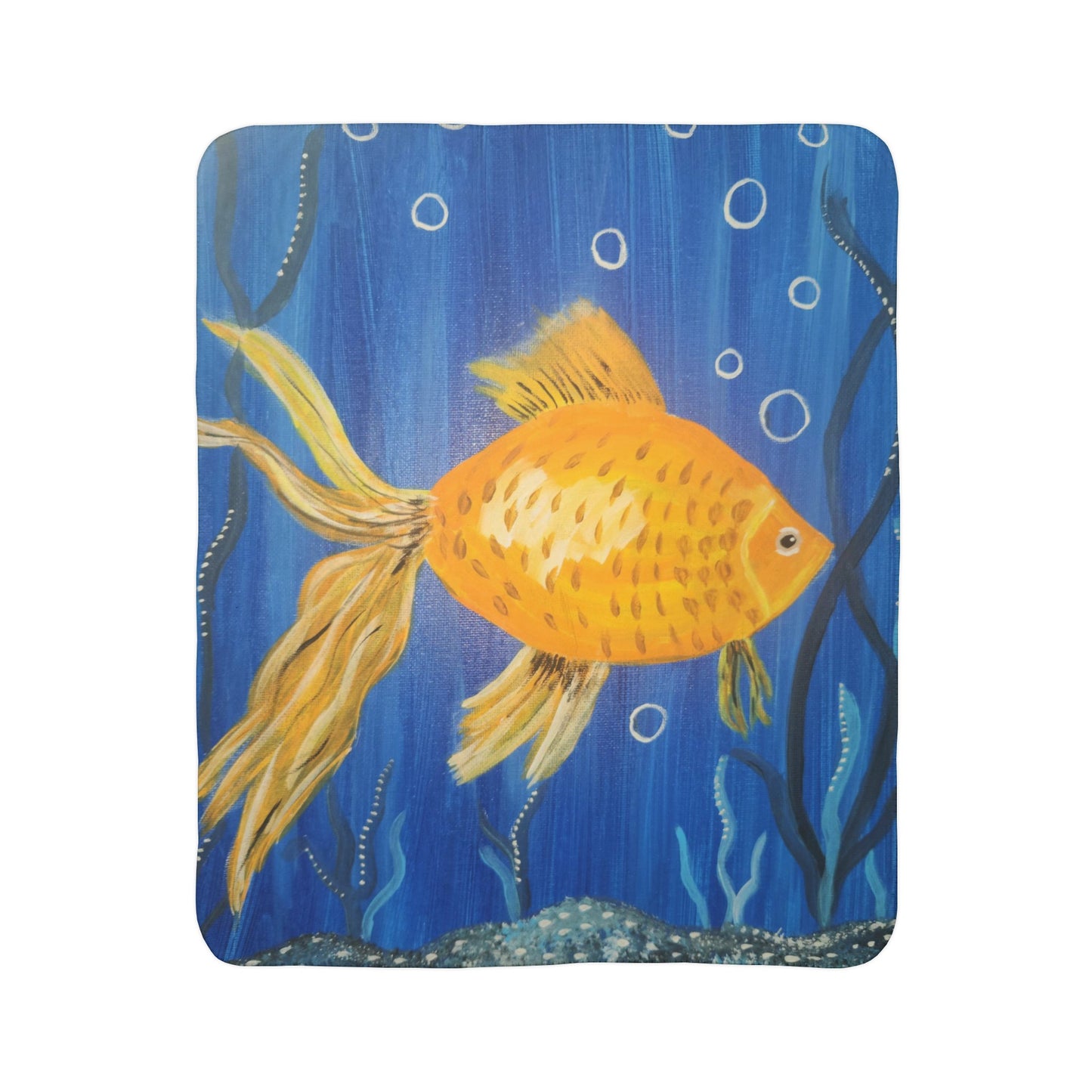 Goldfish Fleece Sherpa Blanket (Brookson Collection)