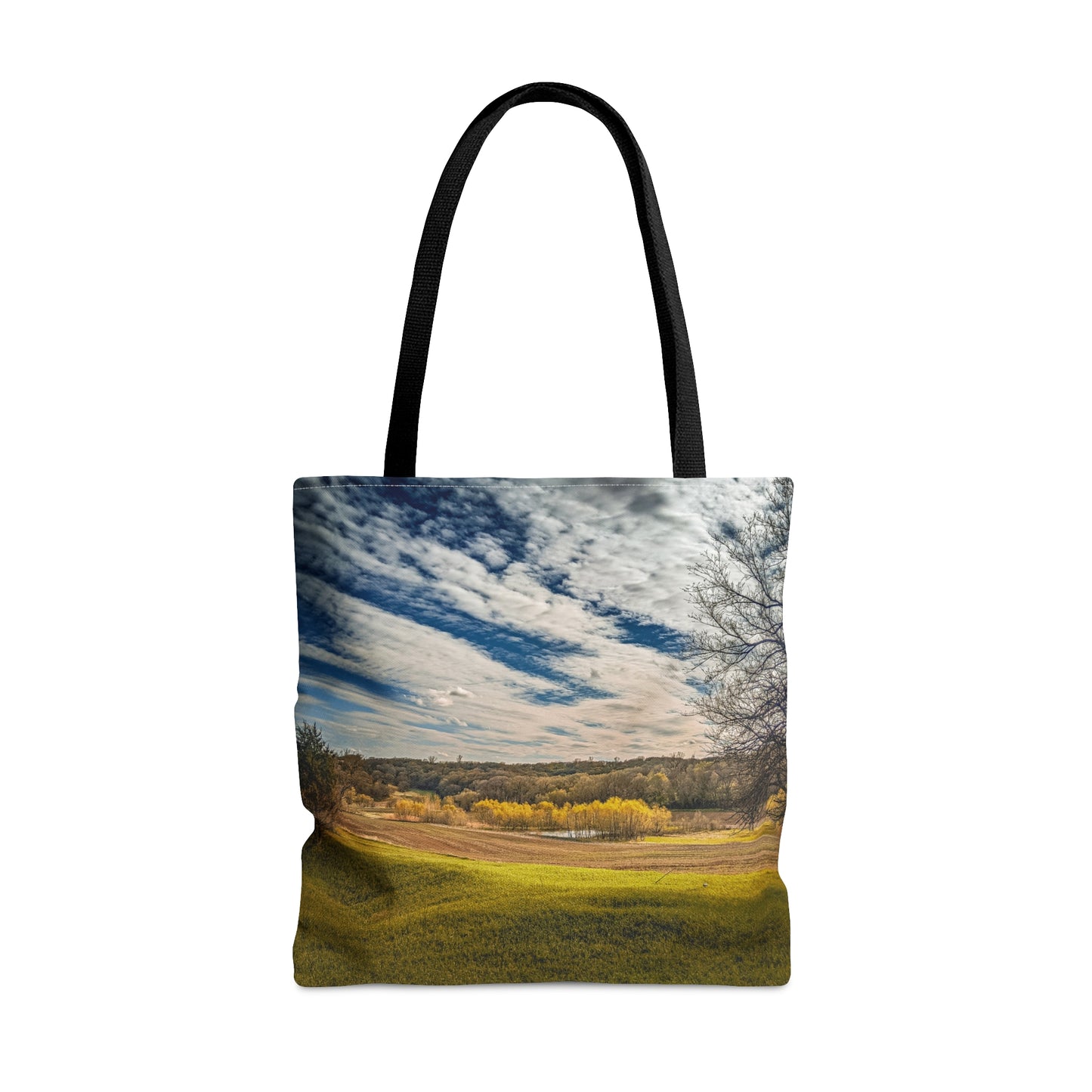 Rolling Clouds Road Tote Bag (SP Photography Collection) NAVY