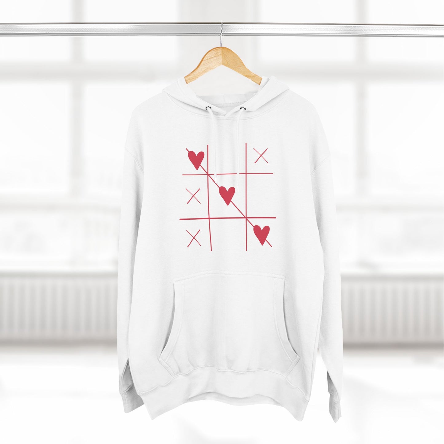 Won Heart Panel Fleece Hoodie ( B & J Collections)