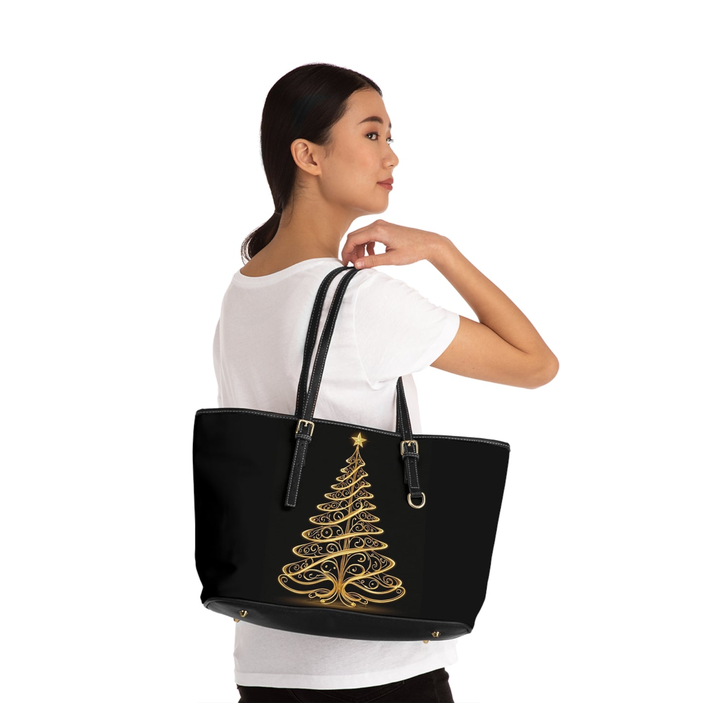 Golden Tree Leather Shoulder Bag (ai B & J Collections)