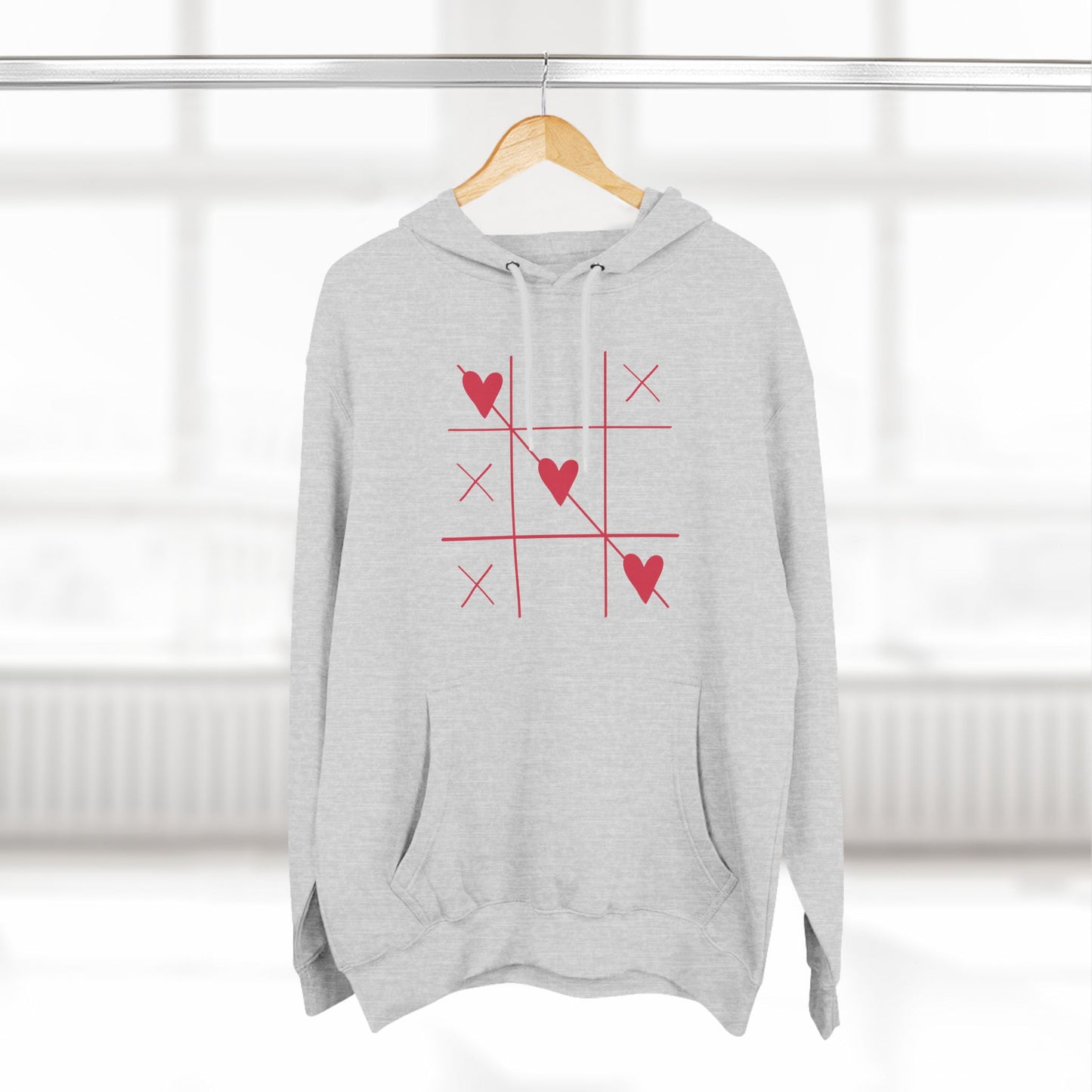 Won Heart Panel Fleece Hoodie ( B & J Collections)