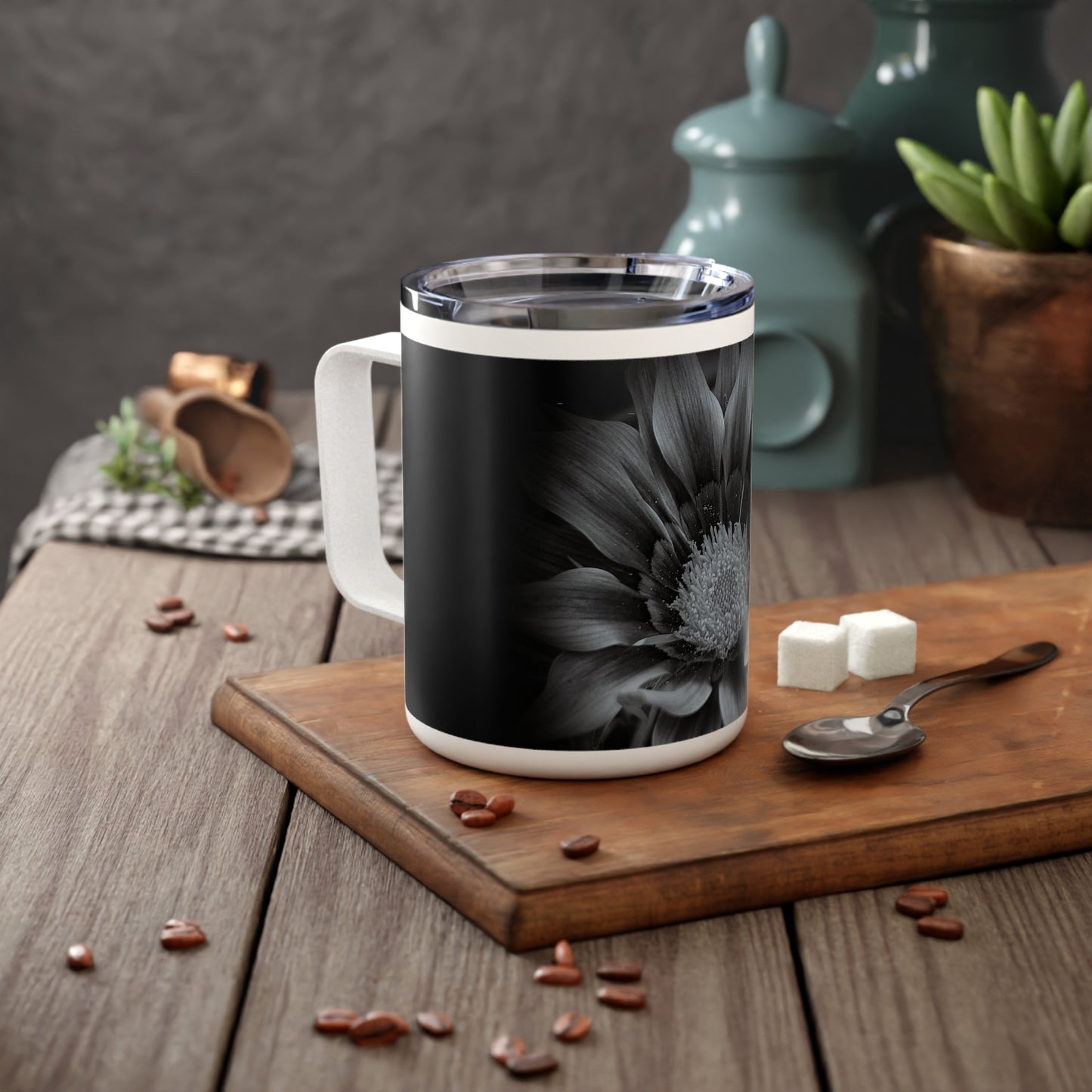 Midnight Bloom Insulated Coffee Mug, 10oz (SP Photography Collection)