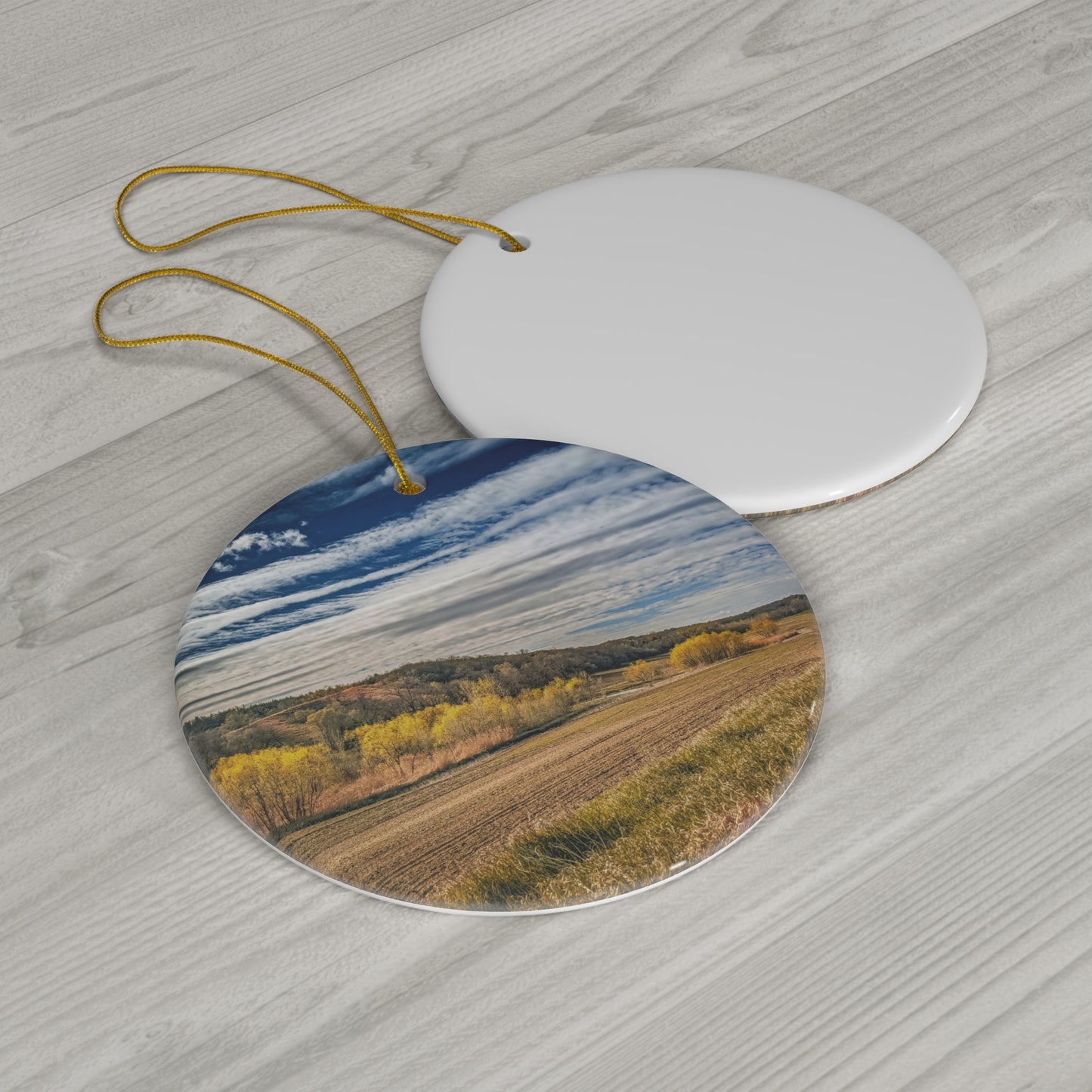 Dirt Road Ceramic Ornament (SP Photography Collection)