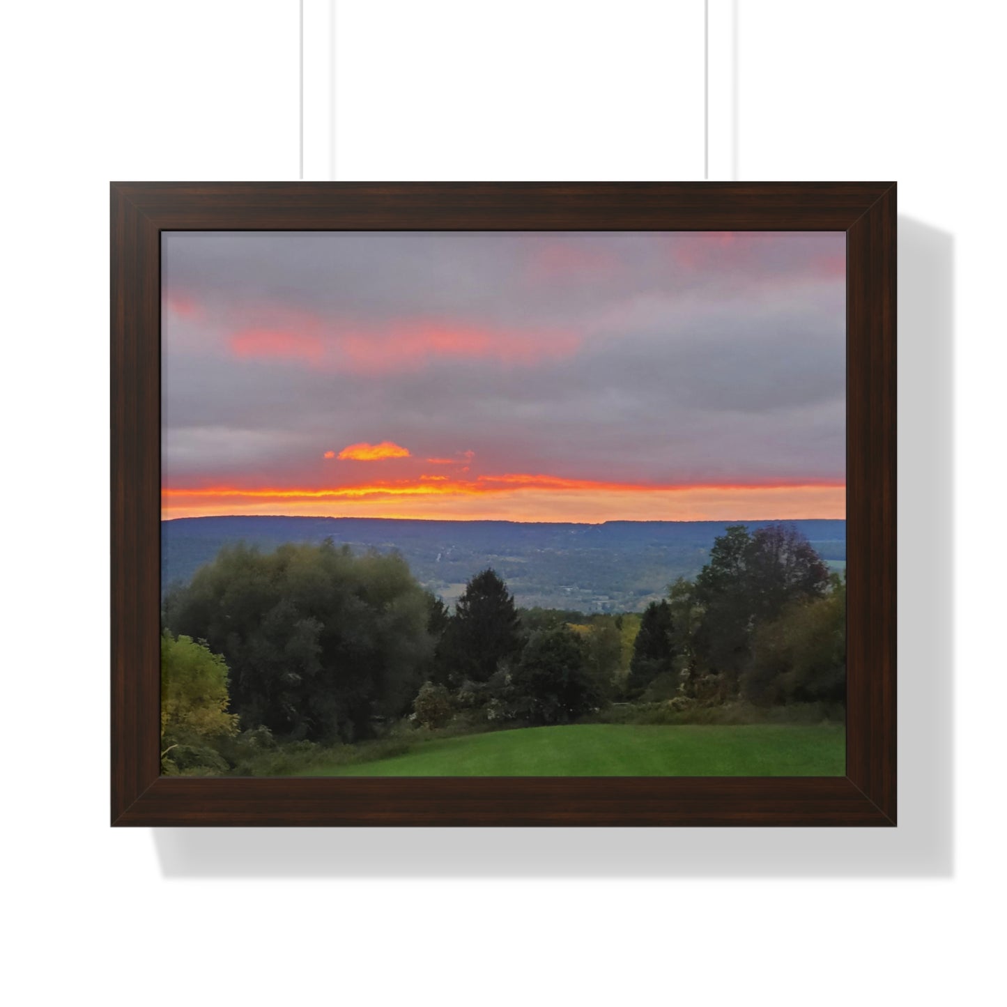 Purple Sunset Framed Horizontal Poster (B & J Collections)