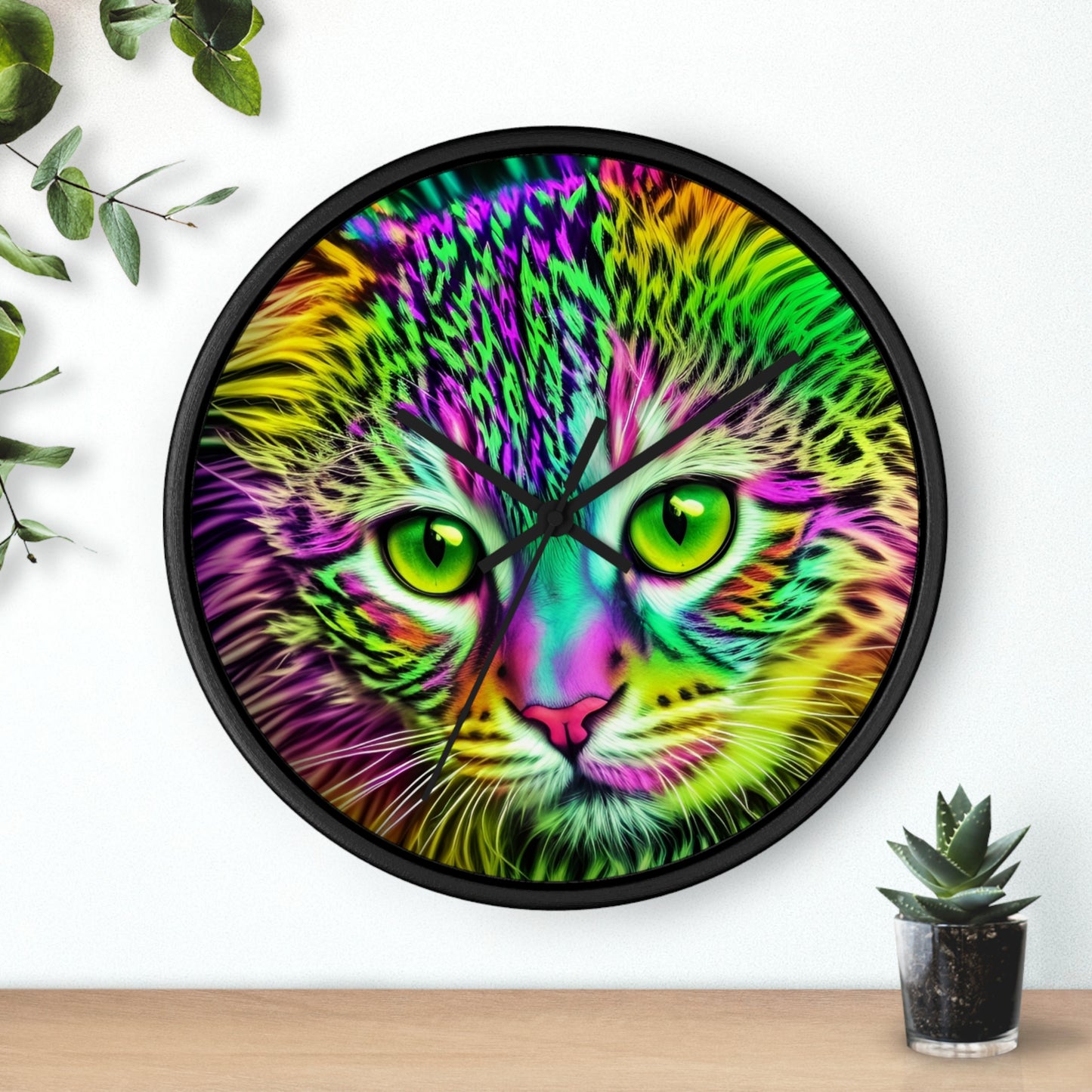 Colorful Kitty Clock (SP Photography Collection)