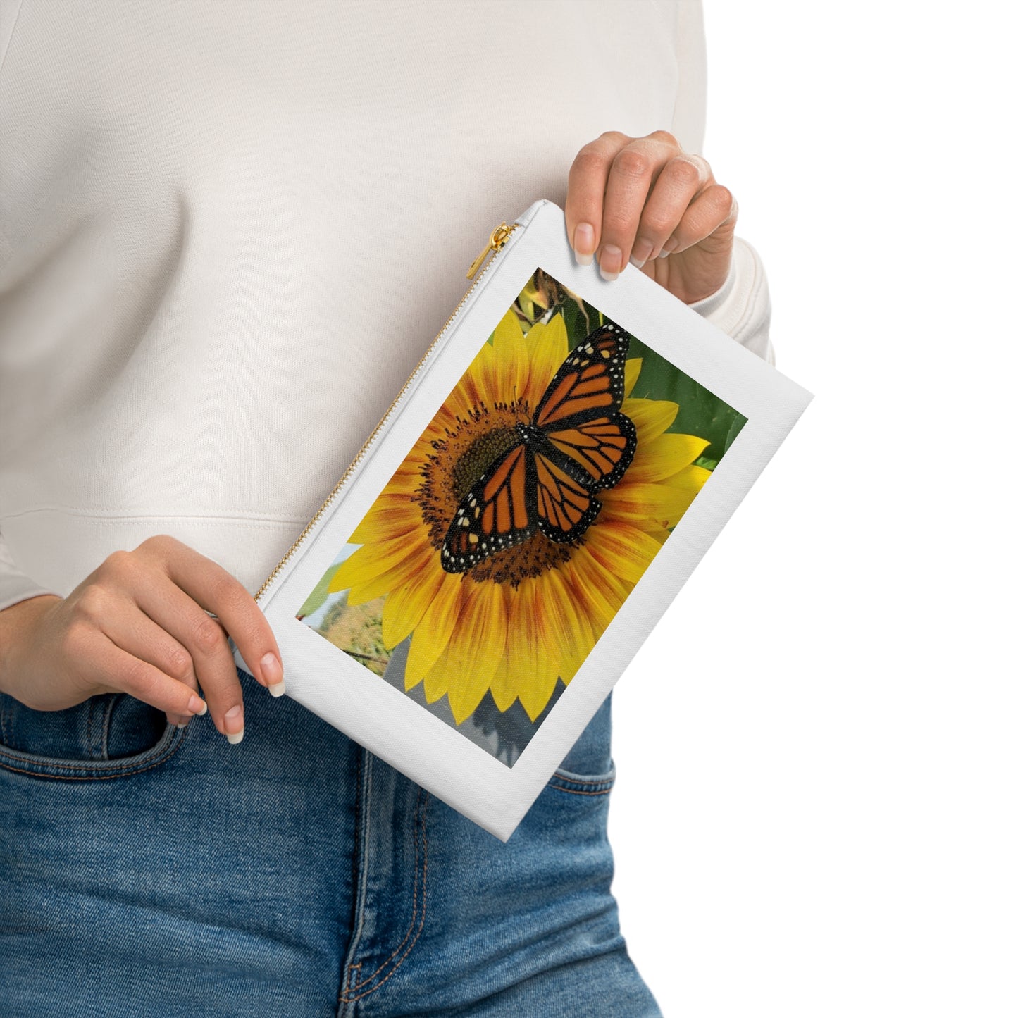 Happy Sunflower Cosmetic Bag (Enchanted Exposures By Tammy Lyne Collection)