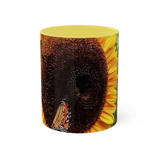 Bright Sunflower Mug, 11oz (Enchanted Exposures By Tammy Lyne) YELLOW