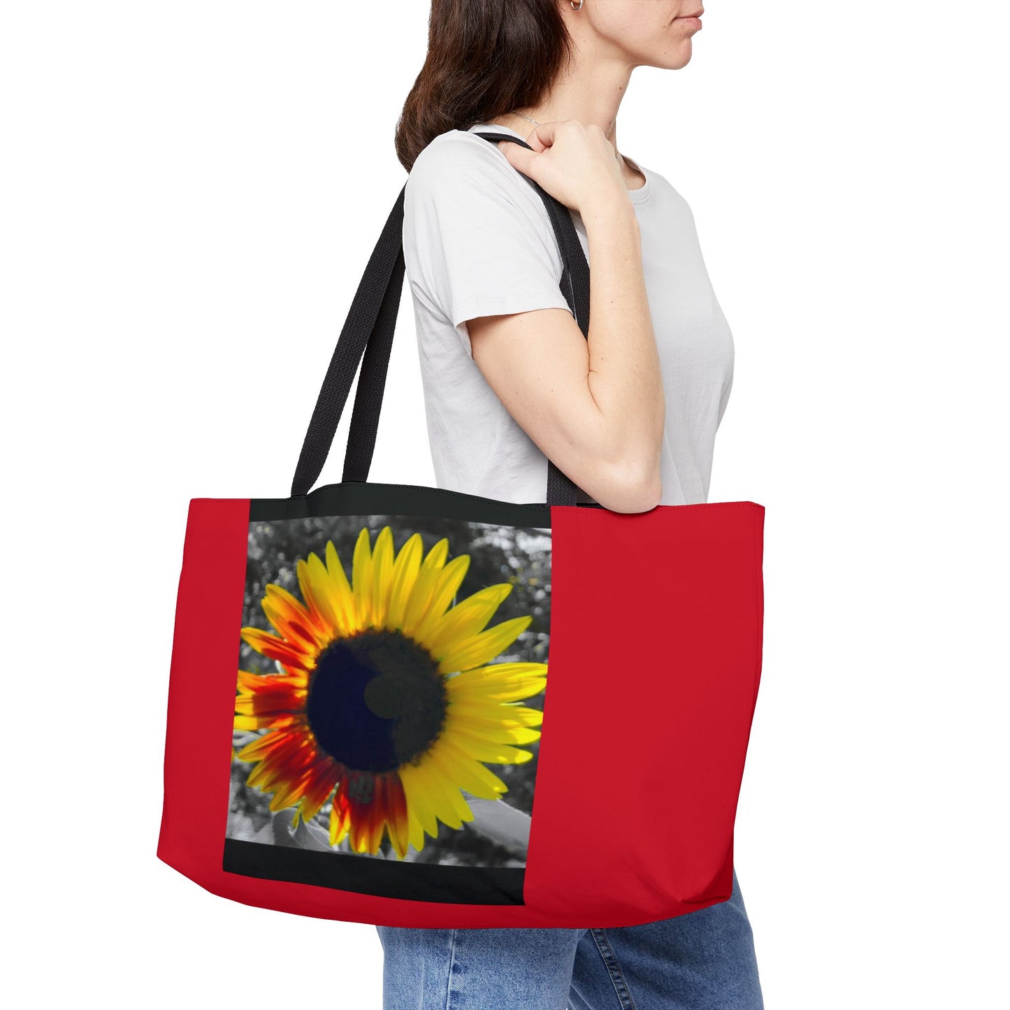 MIxed Sunflower Weekender Tote Bag (SP Photography Collection) RED