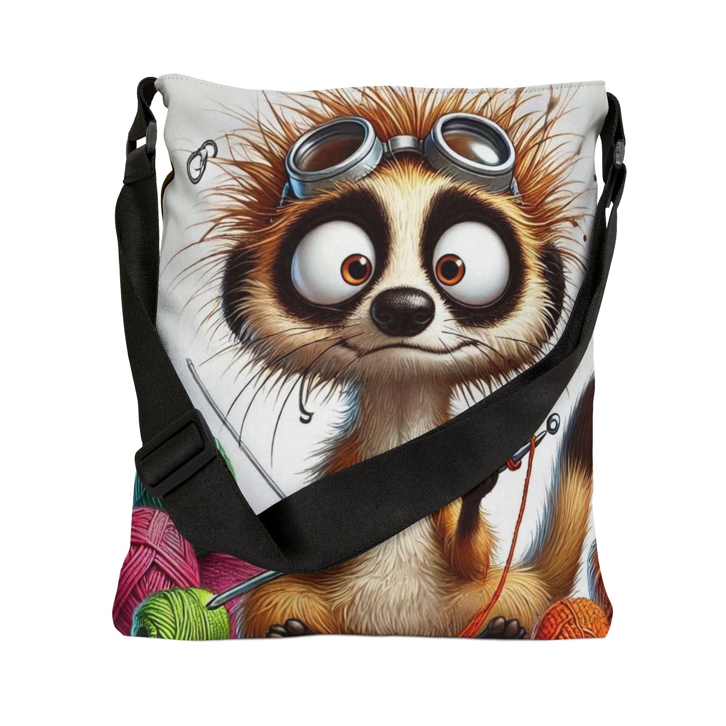 Knit What Adjustable Tote Bag (ai B & J Collections) BROWN