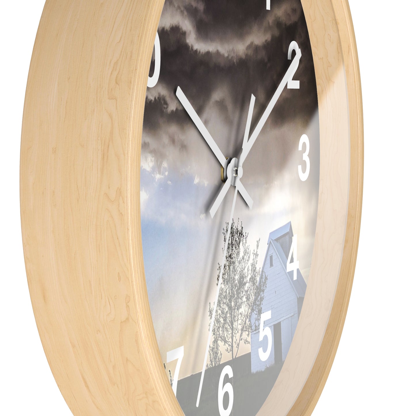 Cloudy Barn Wall Clock (SP Photography Collection)