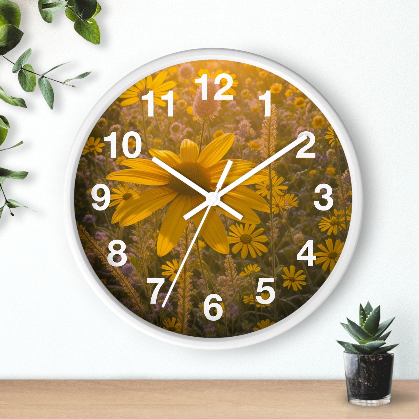 Narrow Leaf Wall Clock (SP Photography Collection)