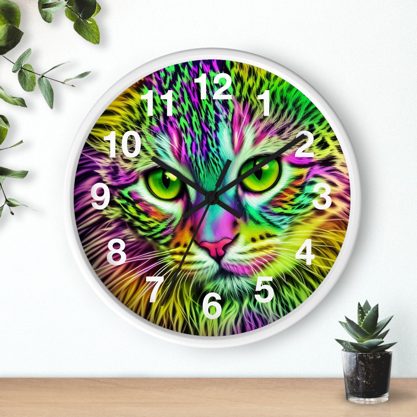 Colorful Kitty Clock (SP Photography Collection)