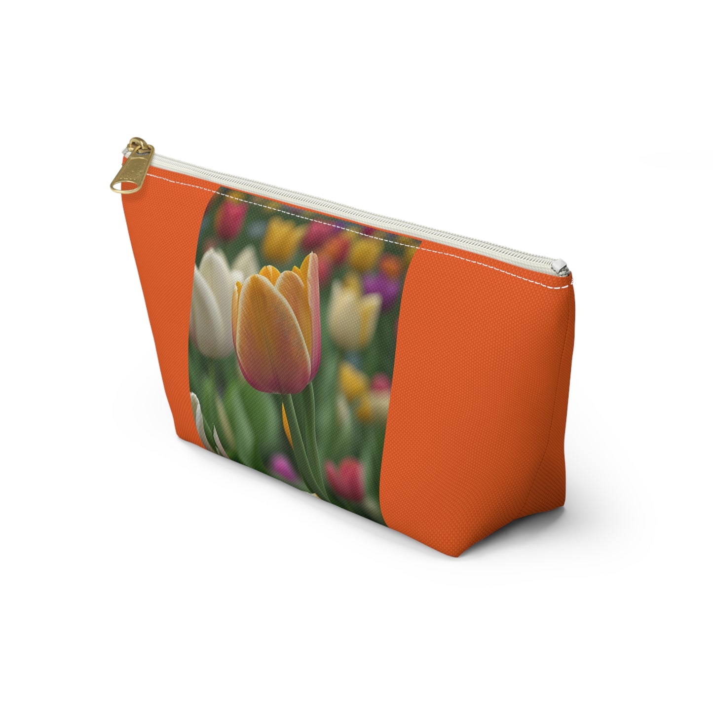 Orange Tulip Accessory Pouch w T-bottom (SP Photography Collection) ORANGE