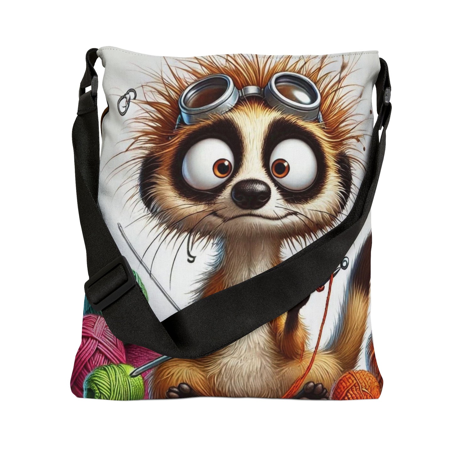 Knit What Adjustable Tote Bag (ai B & J Collections) BROWN