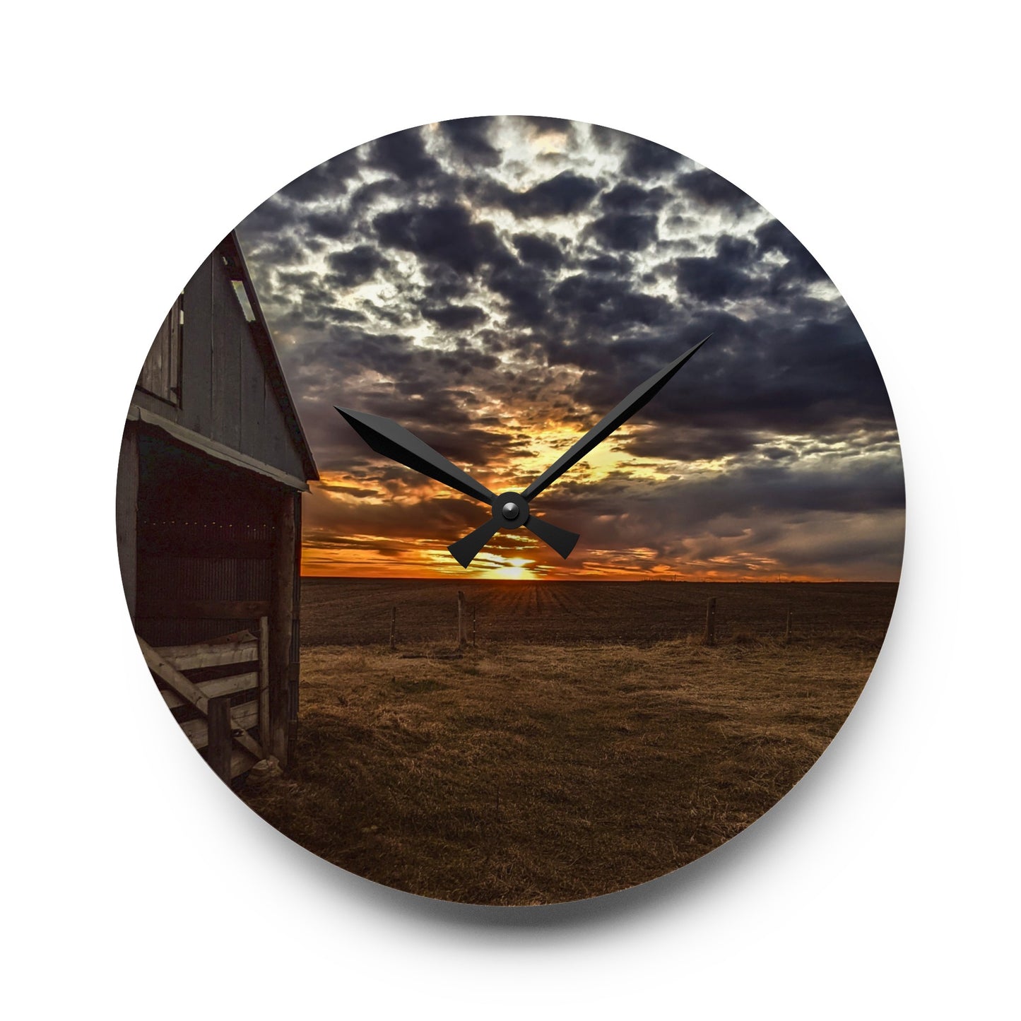 Gray Skies Acrylic Wall Clock(SP Photography Collection)