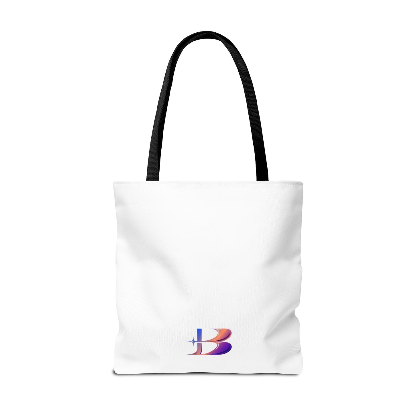 Smell The Flowers Tote Bag (aiB & J Collections) WHITE