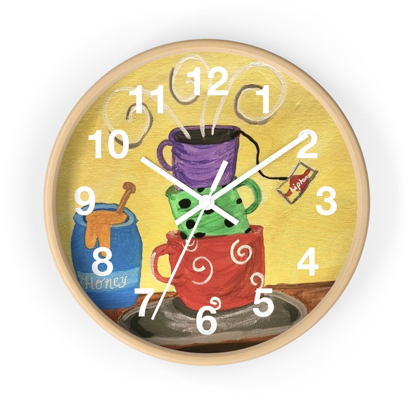 Cup Of Tea Wall Clock (Brookson Collection)