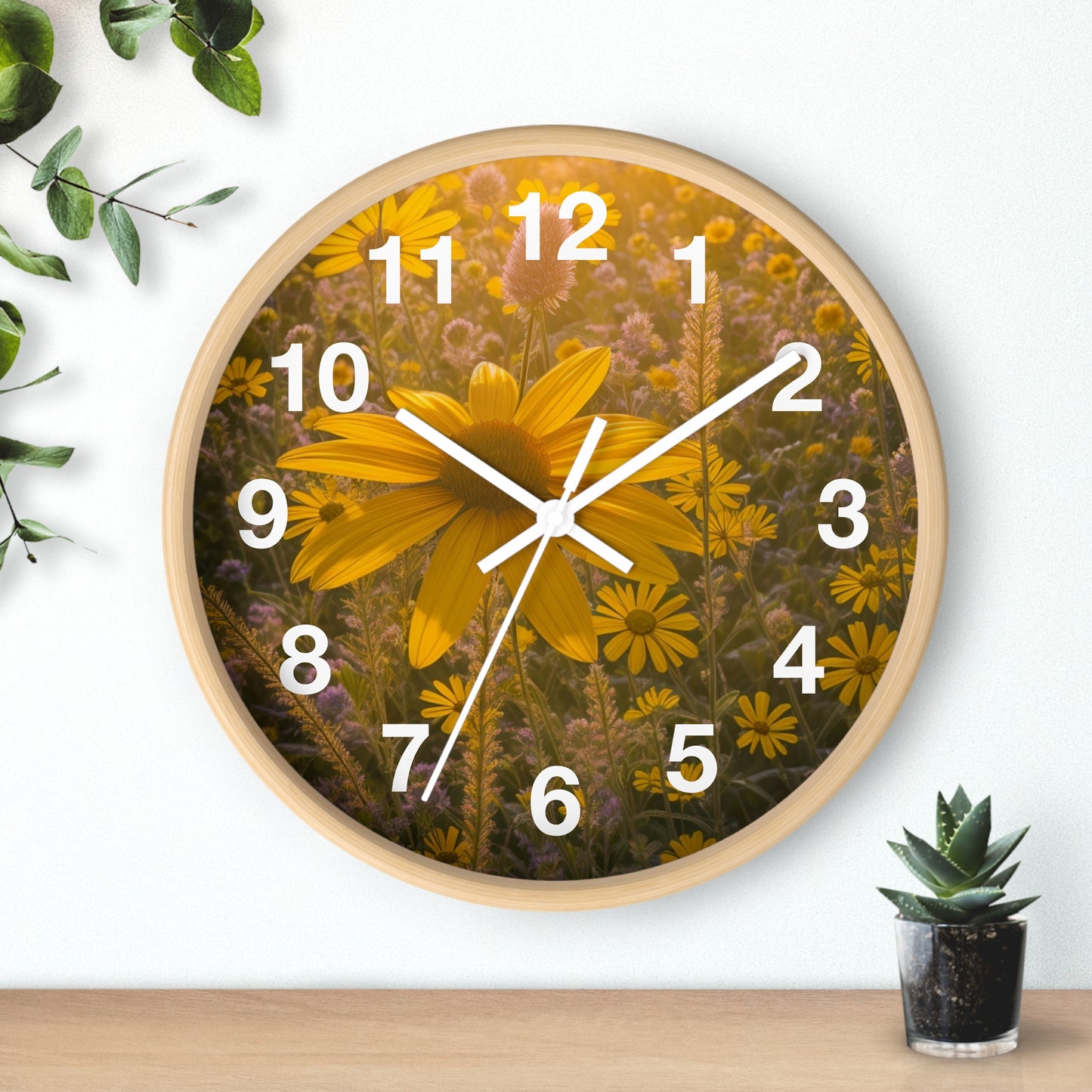 Narrow Leaf Wall Clock (SP Photography Collection)