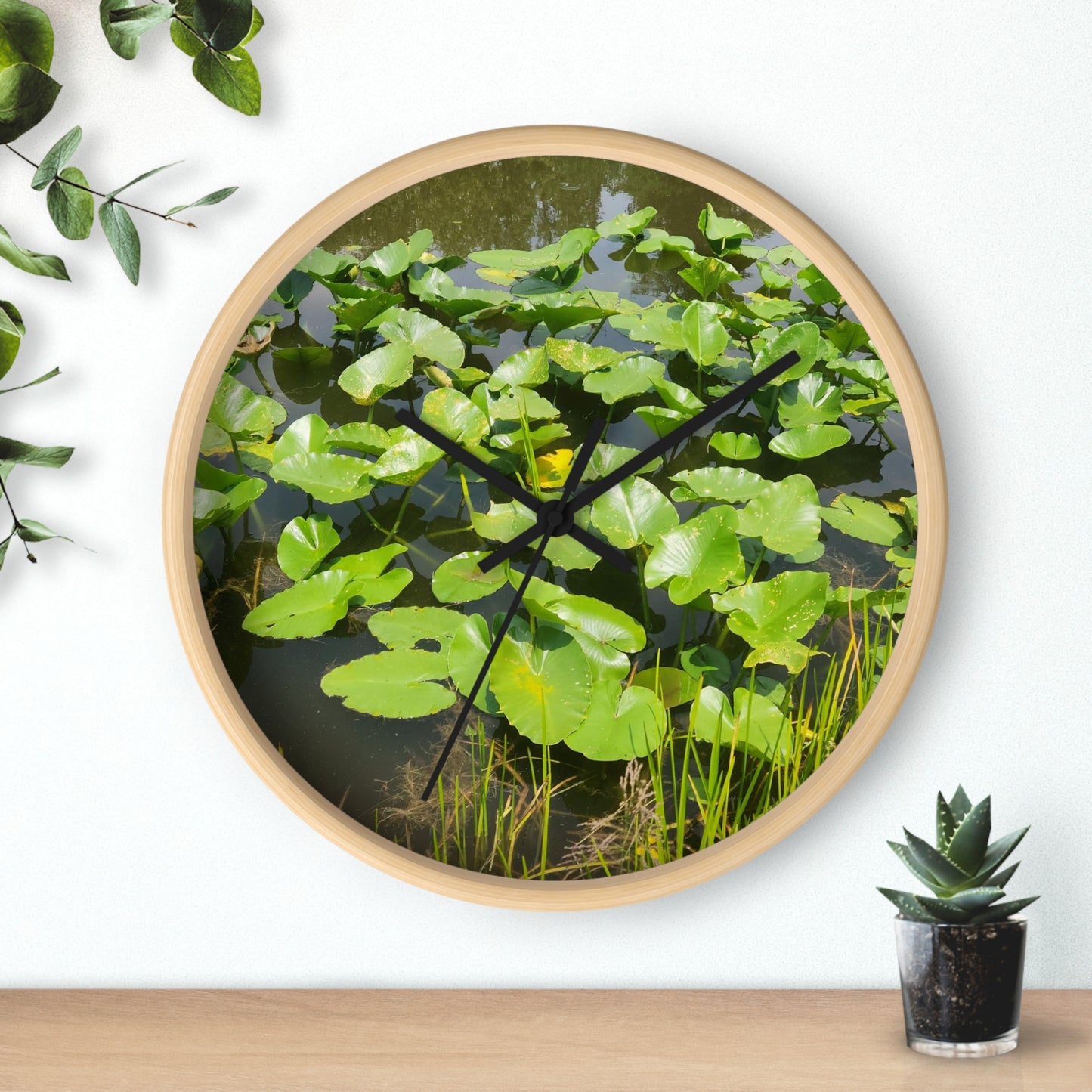 Lily Pad Wall Clock (B & J Collections)