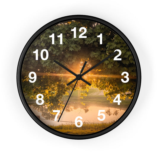 Sunset Pond Clock (SP Photography Collection)
