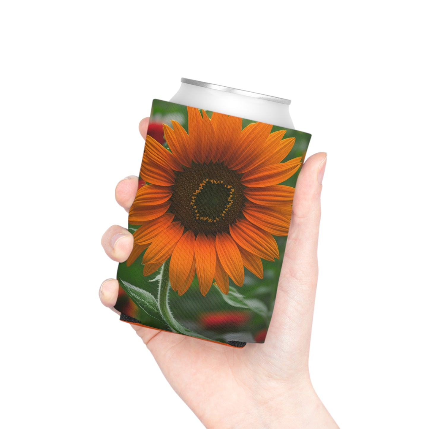 Orange Sunflower Can Cooler (SP Photography Collection) ORANGE