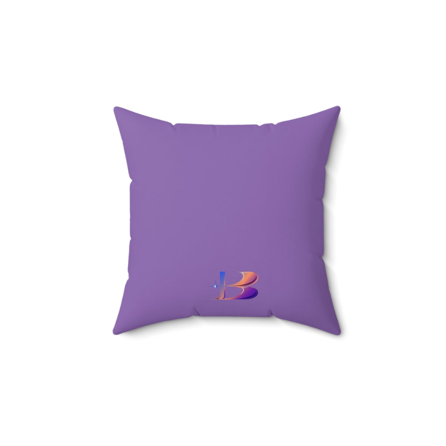 Night Owl Spun Polyester Square Pillow (Brookson Collection) PURPLE