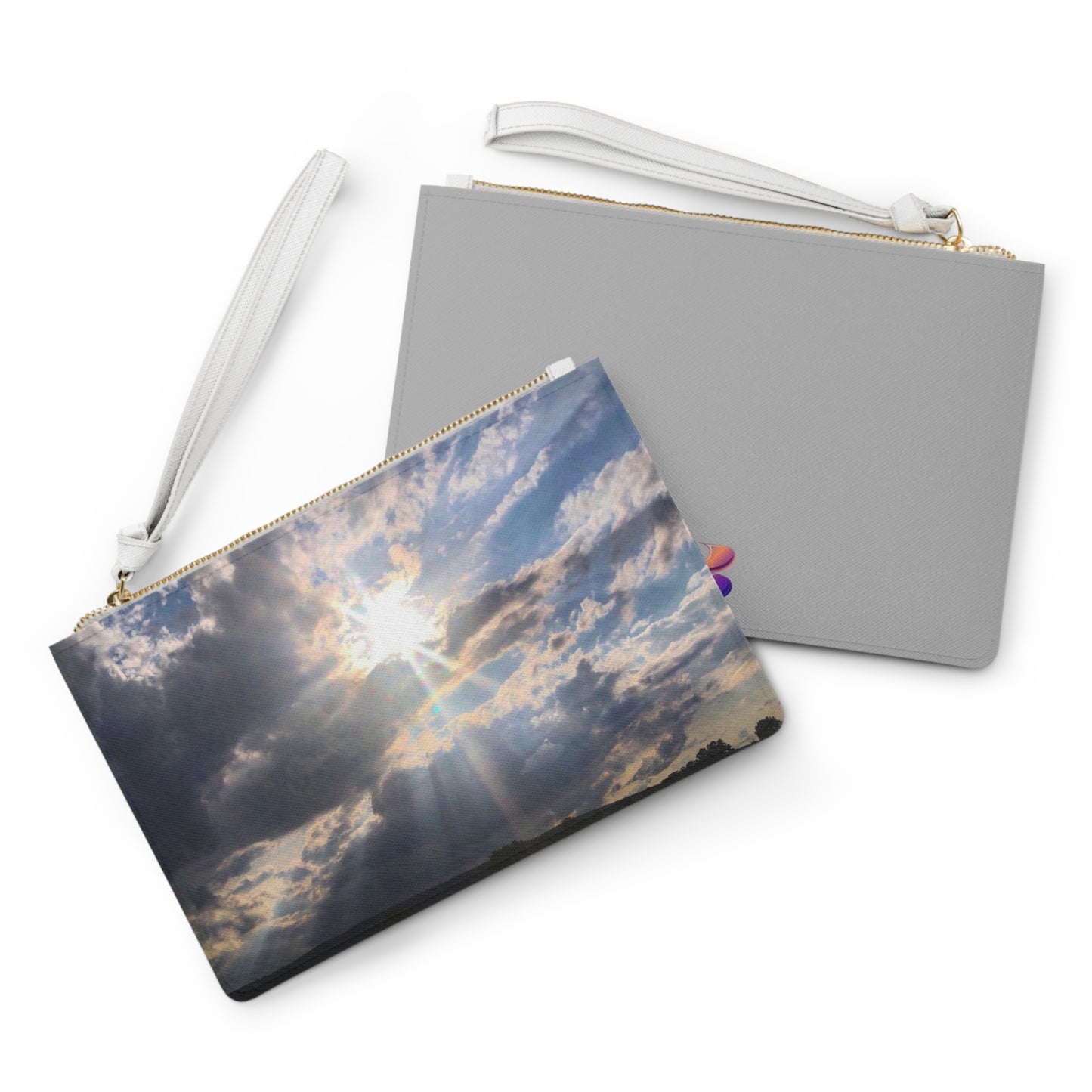 See the light Large Clutch Bag (Custom Creations By Catelyn) GRAY