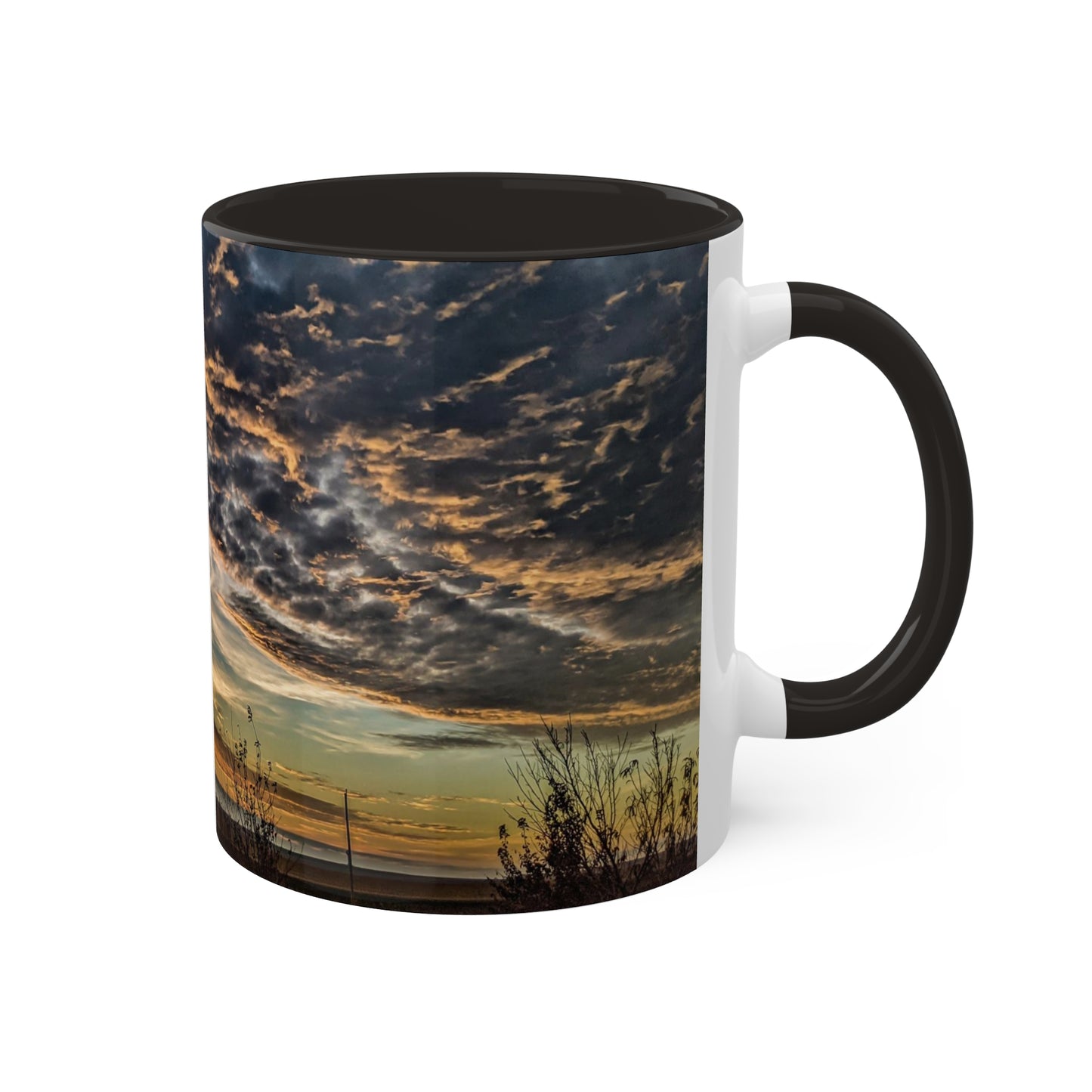 Sandy Skies Mug, 11oz (SP Photography Collection) BLACK