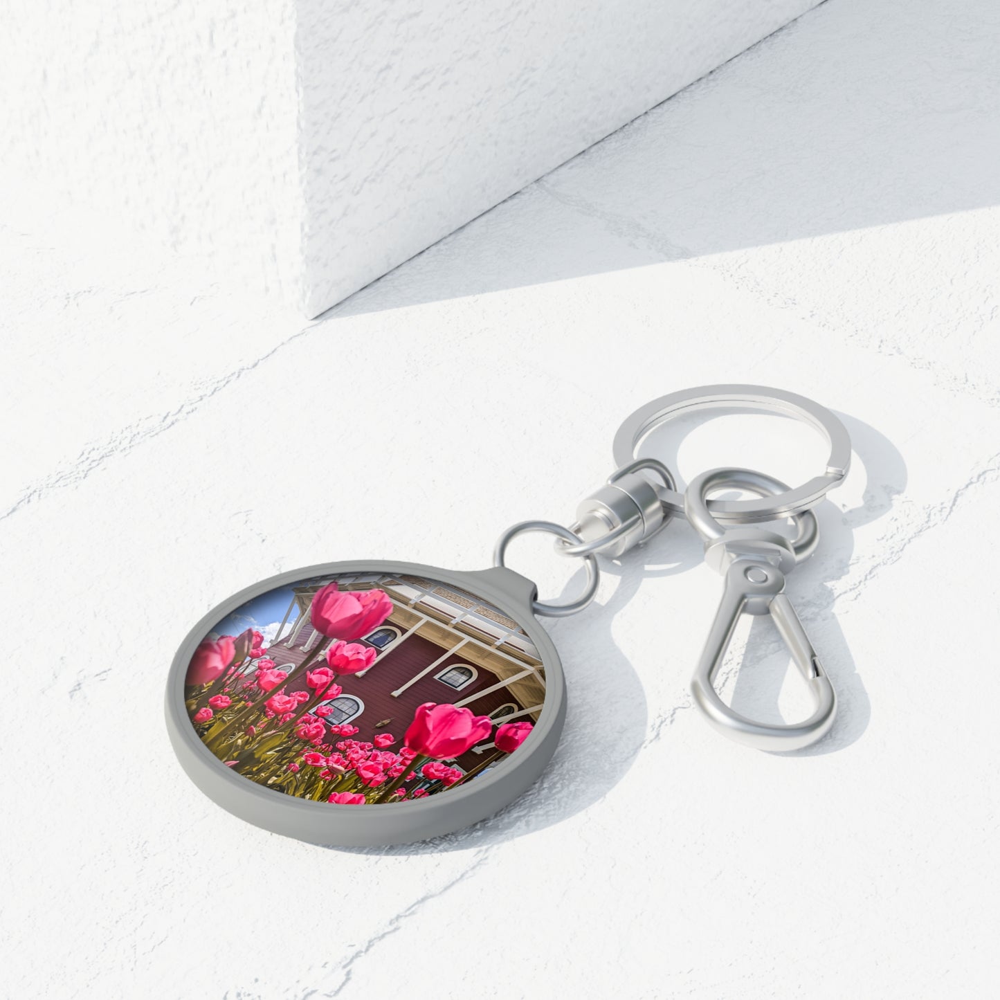 Windmill Pink Tulips  Key Ring (SP Photography Collection)