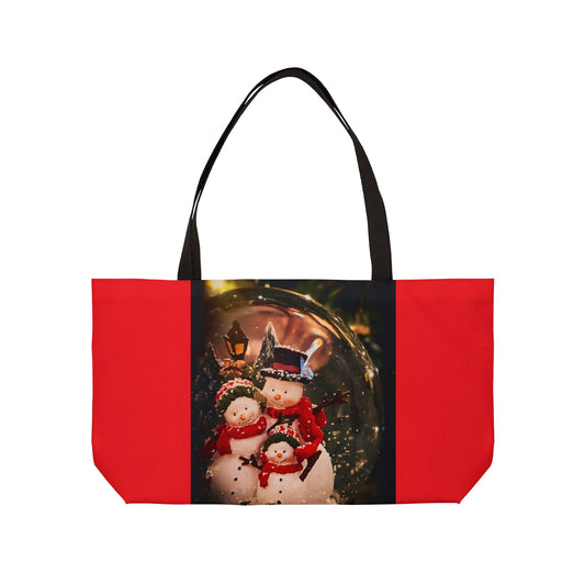 Snow Globe Weekender Tote Bag (SP Photography Collection) RED