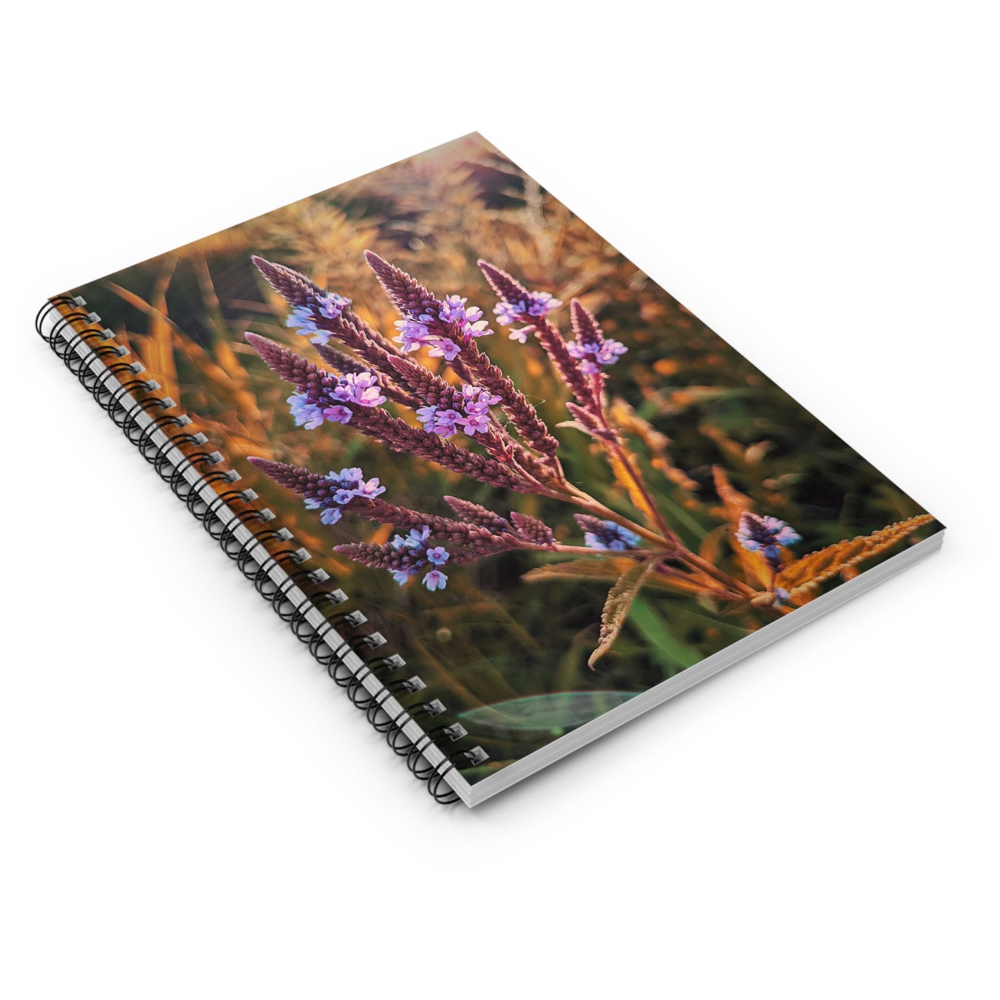 Purple Fields Spiral Notebook - Ruled Line (SP Photography Collection)