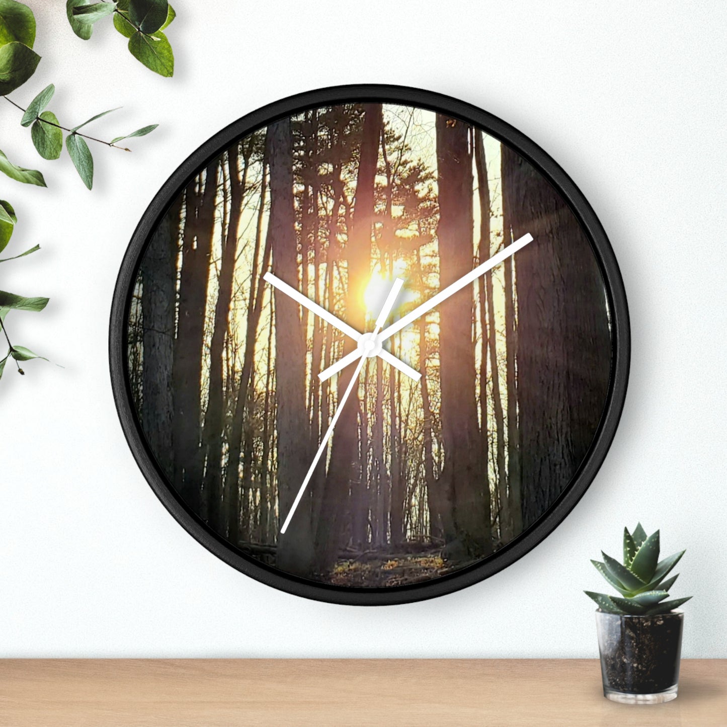 Into the woods Wall Clock (Enchanted Exposures By Tammy Lyne)