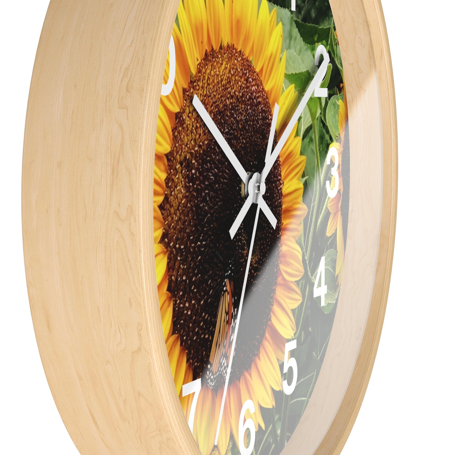 Bright Sunflower Wall Clock (Enchanted Exposures By Tammy Lyne)