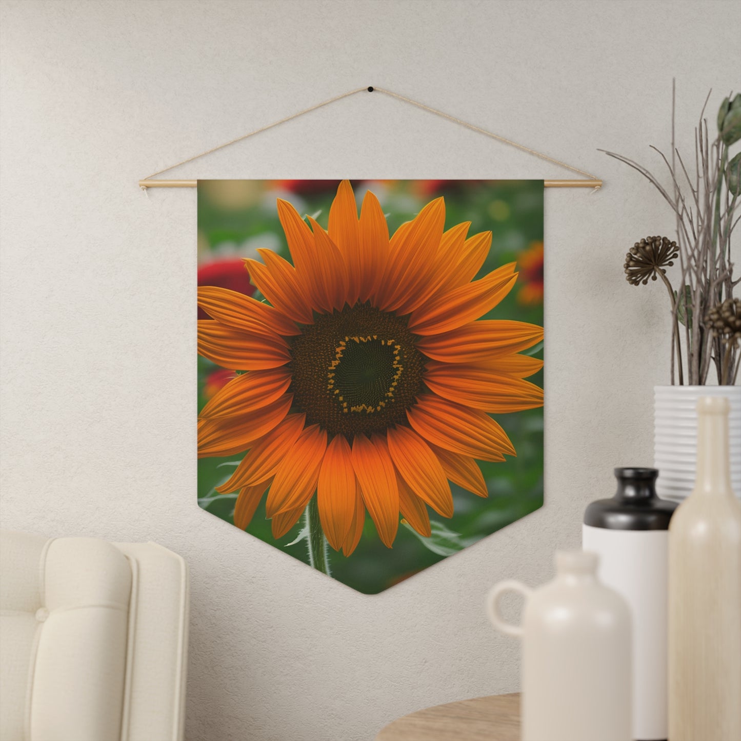 Orange Sunflower Pennant (SP Photography Collection)