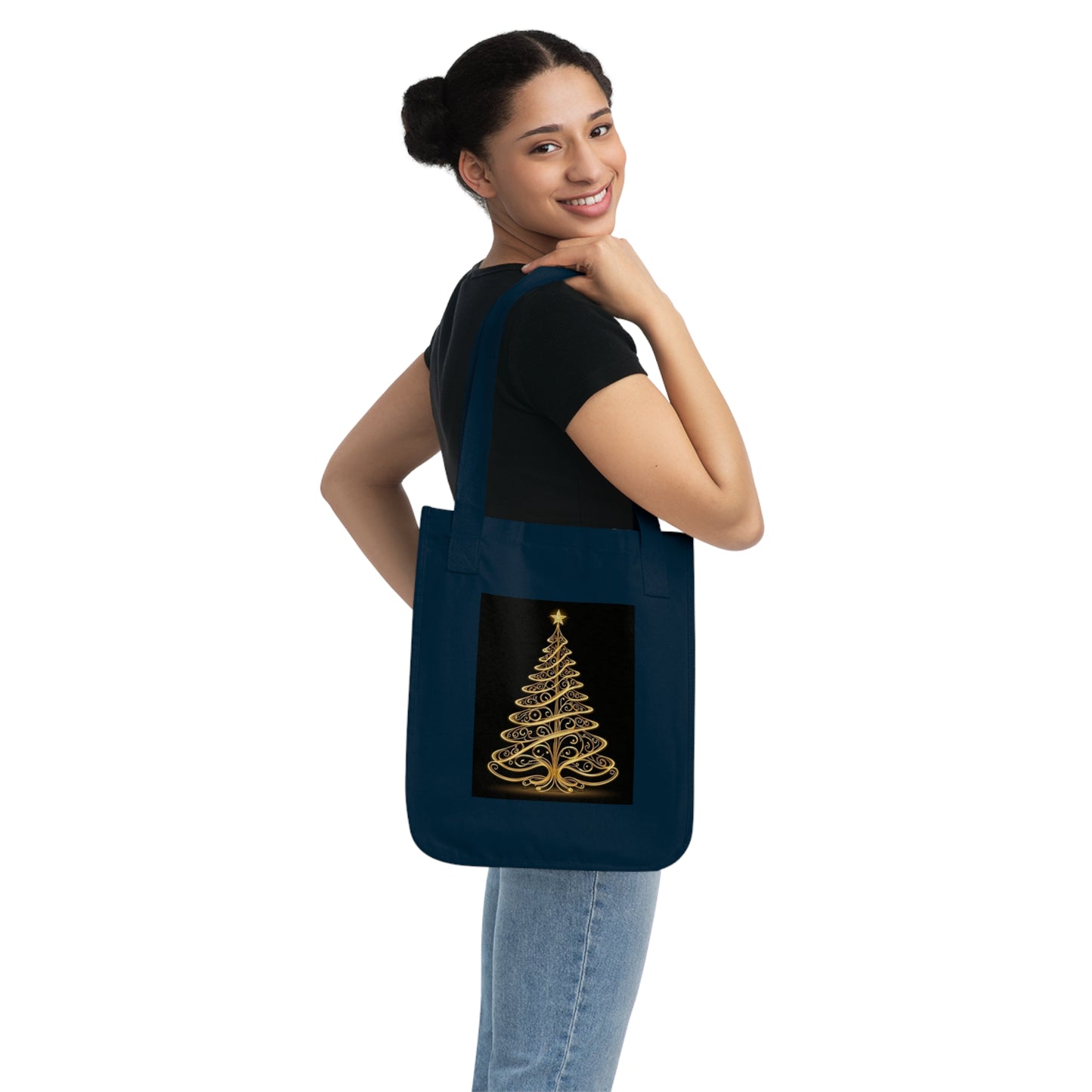 Golden Tree Organic Canvas Tote Bag (ai B & J Collections)