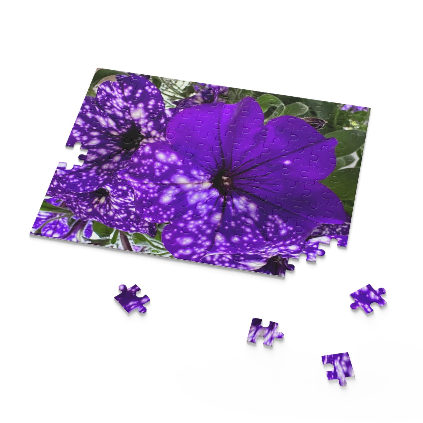 Purple Flower Puzzle (120, 252, 500-Piece) (Custom Creations By Catelyn)