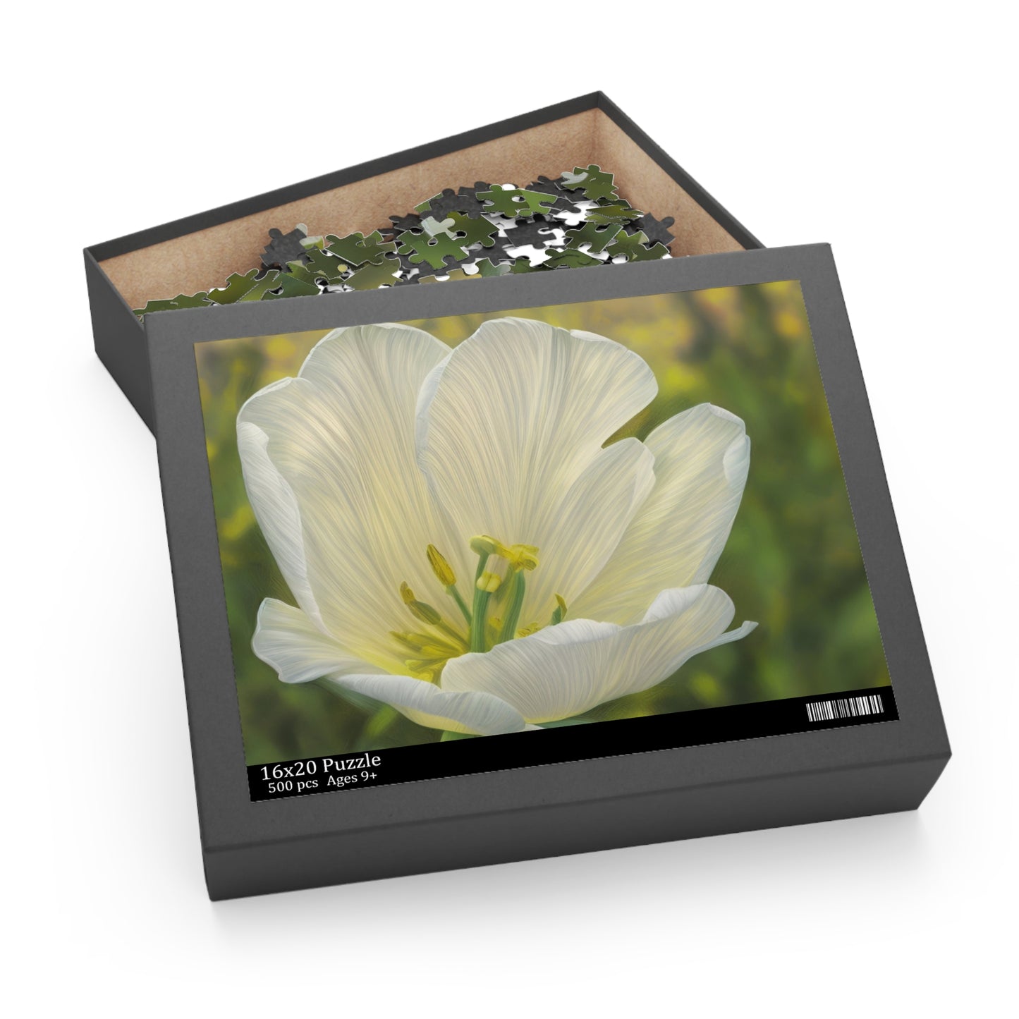 White Tulip Puzzle (SP Photography Collection) (120, 252, 500-Piece)