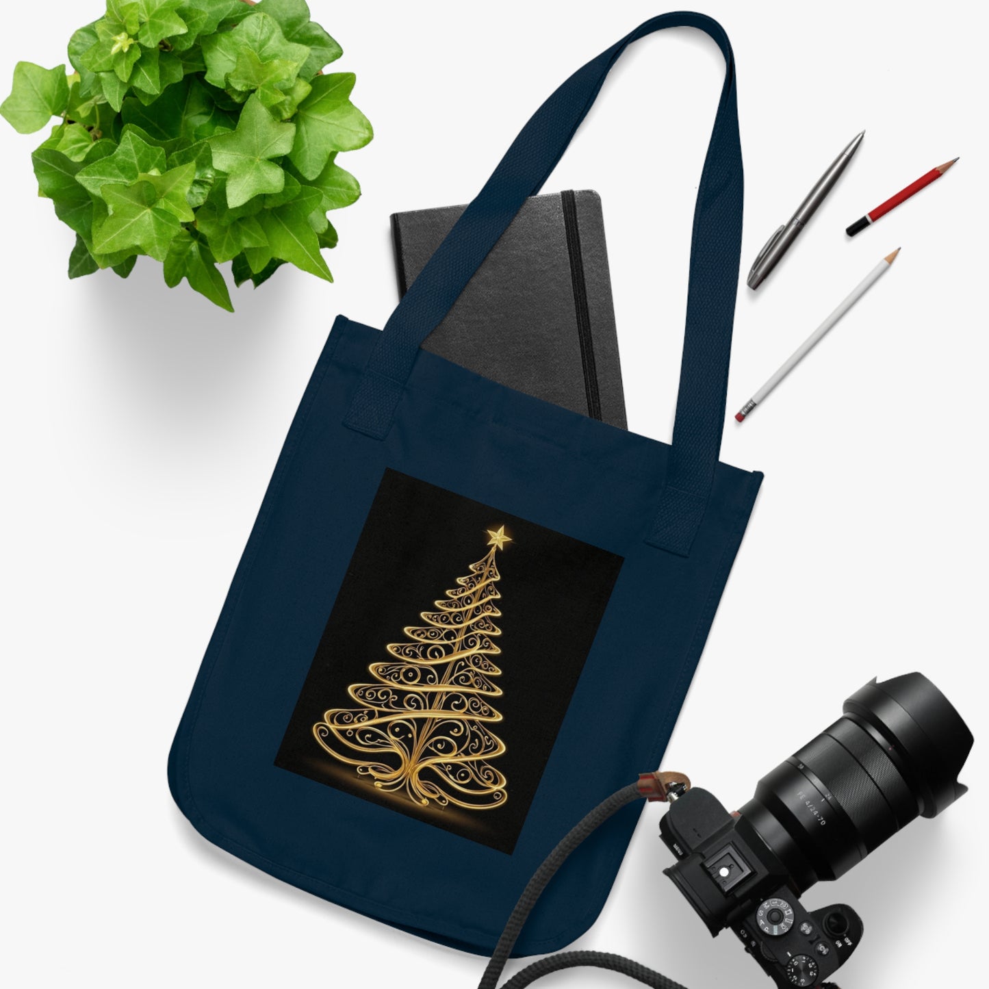 Golden Tree Organic Canvas Tote Bag (ai B & J Collections)