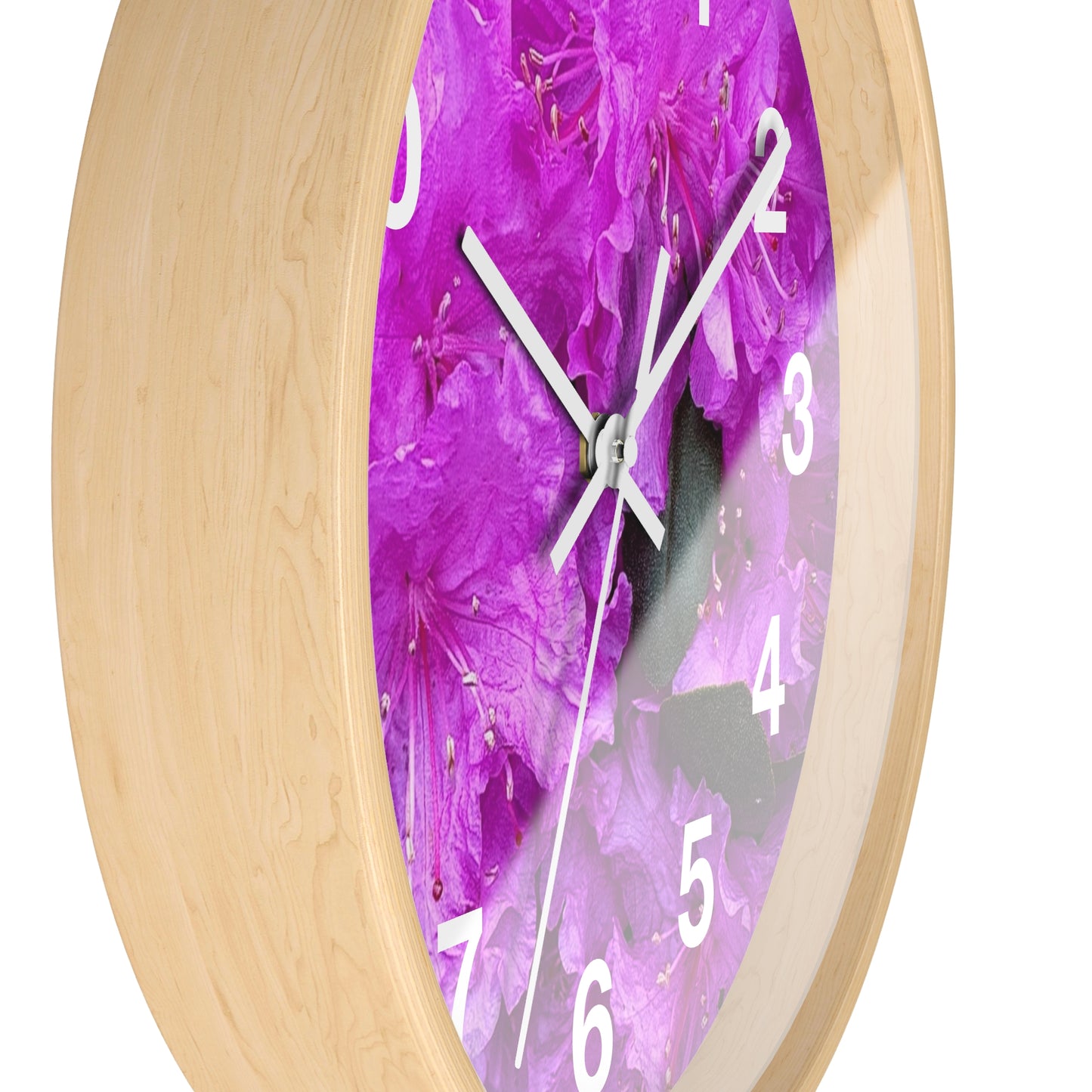 Pink Flower Wall Clock (Custom Creations By Catelyn)