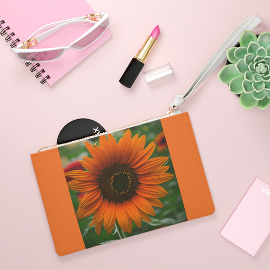 Orange Sunflower Large Clutch Bag (SP Photography Collection) ORANGE