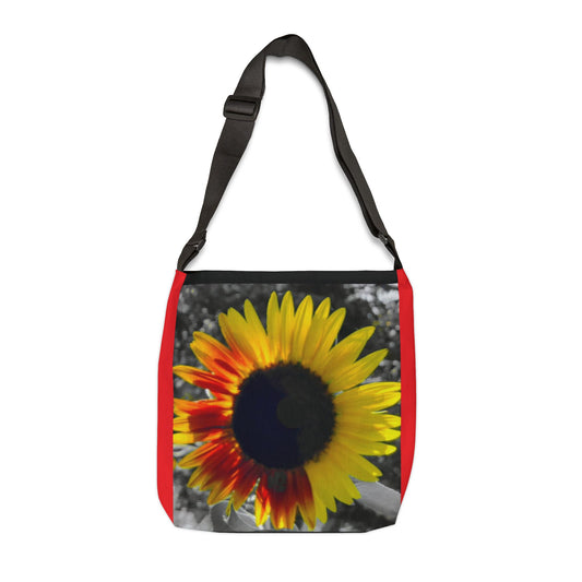 Mixed Sunflower Adjustable Tote Bag (Enchanted Exposures By Tammy Lyne) RED