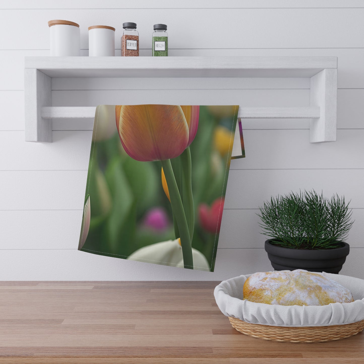 Orange Tulip Kitchen Towel (SP Photography Collection)