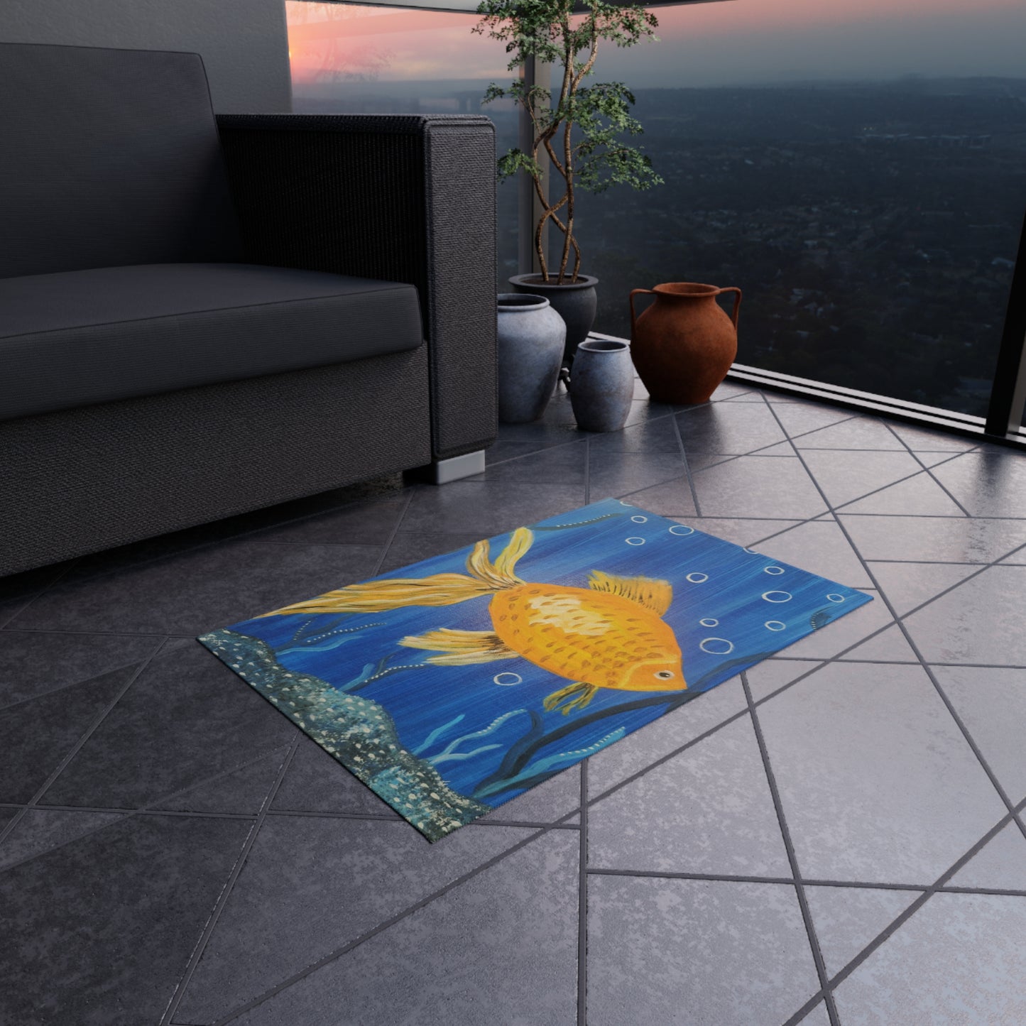 Goldfish Outdoor Rug (Brookson Collection)