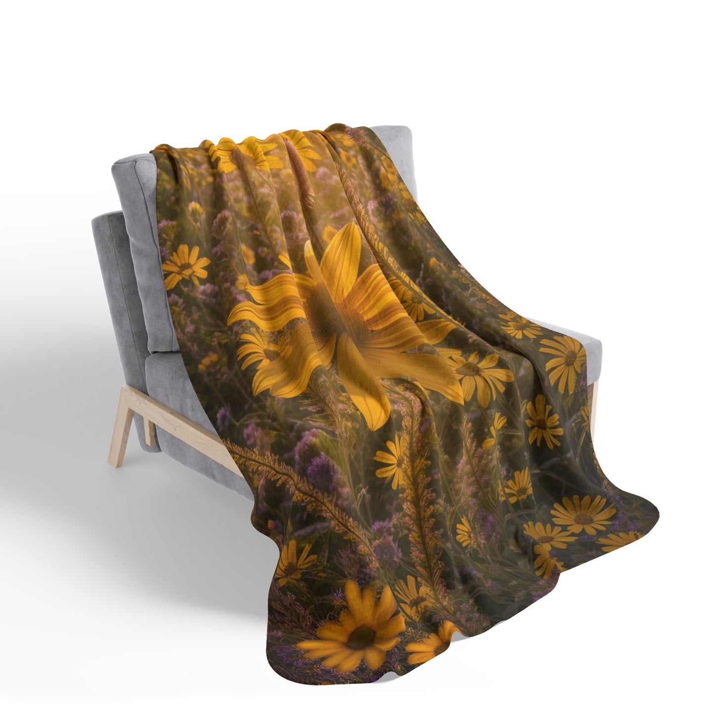 Narrow leaf Fleece Sherpa Blanket (SP Photography Collection)