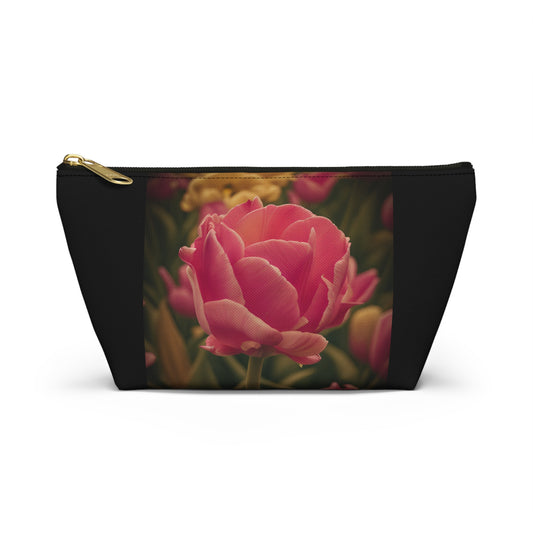 Pink Buttercup Pouch w T-bottom (SP Photography Collection) BLACK