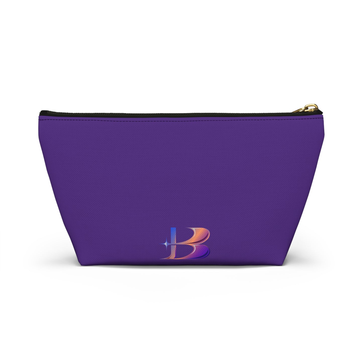 Purple Flower Pouch w T-bottom (Custom Creations By Catelyn) PURPLE