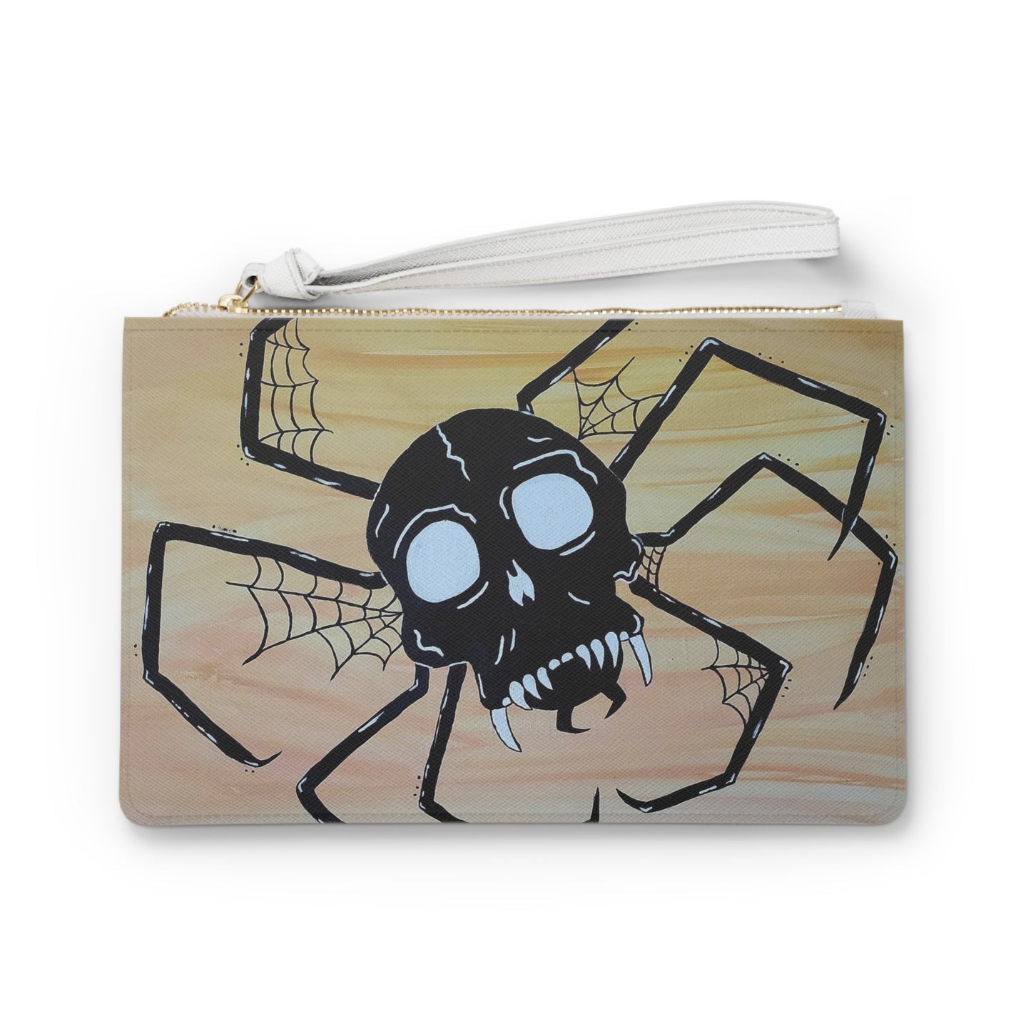 Spike Large Clutch Bag (Peculiar Paintings Collection) BLACK