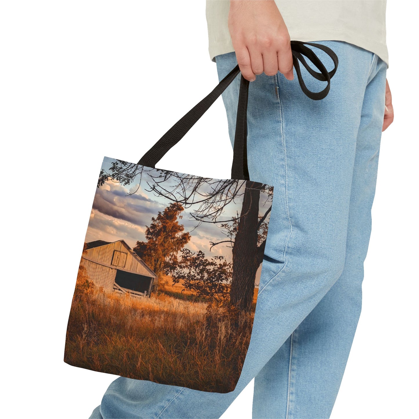 Golden Barn Tote Bag (SP Photography Collection) GRAY