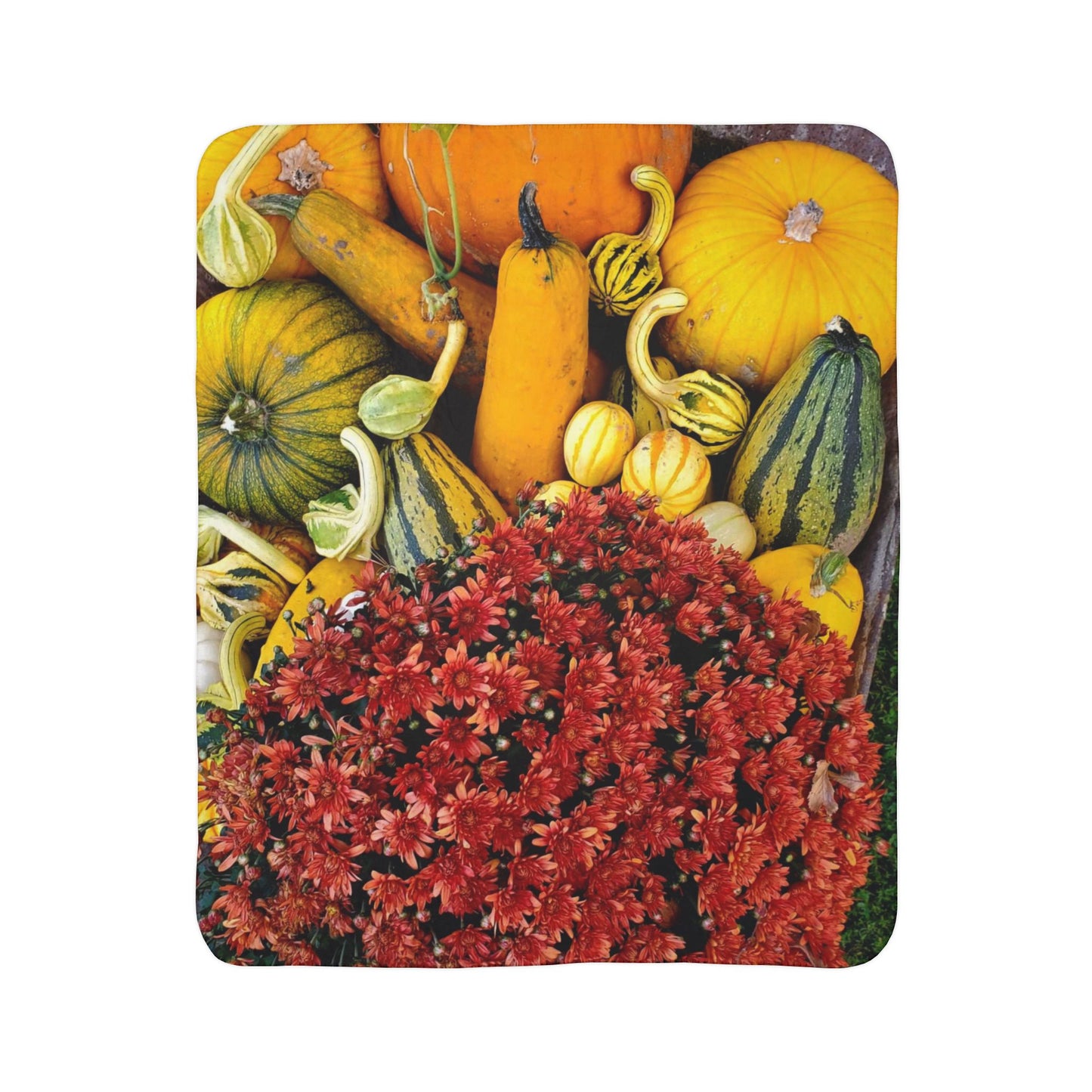 Fall Harvest Fleece Sherpa Blanket (Enchanted Exposures By Tammy Lyne)